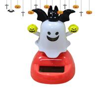 Solar Dancing Figurines, Powered Ghost Ornament, 3.94x1.97 Inches Spooky Shaking Doll, Halloween Toy for Workplace Desk Decorations Home Interior Party Favors and Seasonal Display Entertainment