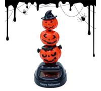 Solar Dancing Figurines | Swinging Halloween Dashboard Ornament |