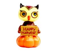 Solar Dancing Toys, Spooky Pumpkin Figurine, Owl Dancer Doll, Collectible Halloween Ornament, Wobble Decoration Gift for Desk Window Home Party Adults Girl, 2.36x2.76x3.94 Inches