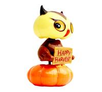 Solar Dancing Toys, Spooky Pumpkin Owl Figurine, Collectible Dancer Doll Powered by Sunlight, Desk, Office, Window Decoration, Halloween Party, Home Décor, Adults