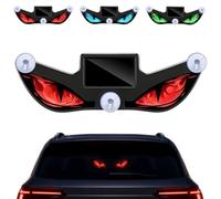 Solar Demon Eye LED Car Window Light, Dynamic Wireless Ambient Glow for Rear Glass, Solar Devil Eye LED Window Lights with Strong Suction Mount，D