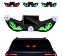 Solar Demon Eye LED Car Window Light, Dynamic Wireless Ambient Glow for Rear Glass, Solar Devil Eye LED Window Lights with Strong Suction Mount，F