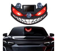 Solar Demon Eye LED Car Window Light,New Wireless No Drill Demon Eyes Warning Lamp,Waterproof Animated Devil Eye Light for Windshield & Rear Window,for SUV, Truck,Van,RV
