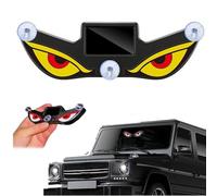 Solar Demon Eye LED Car Window Light Waterproof Devil Eyes Light No Drill Suction Cup Dynamic Windshield Ambient Lamp Solar and USB Powered Flicker Signal Warning Lights for SUV, TruckRV