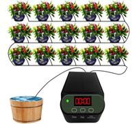 Solar drip irrigation system is suitable for 15 flower pots