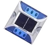 Solar Driveway Markers - Outdoor Pathway Lights, Raised Pavement Studs | Long Lasting Solar Warning Illumination System, High Visibility Traffic Safety Marker Lights for Driveway Highway Walkway Use