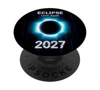 Solar Eclipse Shirt Egpyt Total Solar Eclipse August 2027 PopSockets PopGrip Adesivo