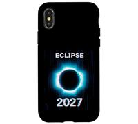 Solar Eclipse Shirt Glitch Total Solar Eclipse August 2027 Custodia per iPhone X/XS
