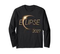 Solar Eclipse Shirt Total Solar Eclipse August 2027 Totality Maglia a Manica