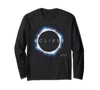 Solar Eclipse Shirt Total Solar Eclipse August 2027 Totality Maglia a Manica