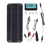 Solar Efficient, Solar Power Car, Portable Battery Charger 20 W, 12 V/24 V Waterproof Maintainer, Panel Controller for Motorcycle, Truck, Tractor, (1 Kit), Snowmobile, 34,5 x 12,5 cm
