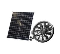 Solar Energy Ventilation Fan 20W High Motor Ideal for Greenhouses Kitchens Hydroponic Systems Easy to Clean Design Bathroom Solar Exhaust Fan