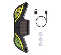 Solar Eye LED Car Window Light - ABS LED Acrylic, Dynamic Solar Warning Sign, USB Rechargeable Car Decor | Universal Vehicle Window, Windshield, Truck, Bike, Motorcycle Safety Light