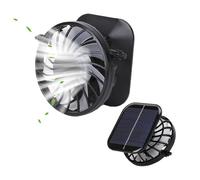 Solar Fan, Cooling Device, Weather Activities Quiet Lightweight Solar Powered Vent Attachment, Hat Replacement for Swimming, Fishing, Beach, Travel and Outdoors