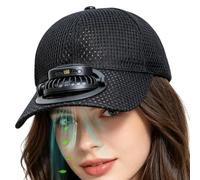 Solar Fan Hat - 3-Speed UPF 50+ Cooling Baseball cap Protection Visor Fan