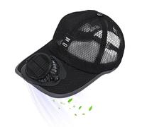 Solar Fan Hat - Breathable Mesh Sun Protection cap with Built in Cooling Fan | Adjustable Outdoor Trucker Style Hat with Rechargeable Battery for Fishing, Cycling, Hiking, Beach And Summer Activities