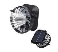 Solar Fan Hat Replacement, Lightweight Cooling Parts, Black Color Quiet & Ergonomic Build, Sun Powered Airflow Attachment for Swimming, Fishing, Beach, Outdoor Activity, Travel, and Weather Resistant