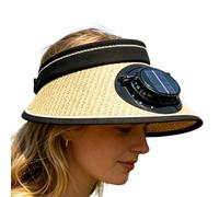 Solar Fan Hat - Wide Brim Cooling UV Protection Reliable