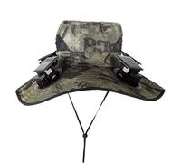 Solar Fan Hat - Wide Brim Solar Powered cap with 4 Fans