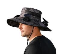 Solar Fan Hat - Wide Brim Solar Powered cap with 4 Fans