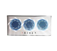 Solar Fan With Light - ABS | Tre Outlets Vehicle Ventilation Radiator | Car Window Fan For Home Car Van Truck Highway Vehicle RV SUV Daily Driving Road Trip