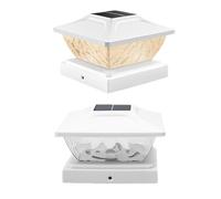 Solar Fence Light, Solar Powered Pillar Light, Waterproof Solar Fence Lights, Outdoor LED Fence Light, 2 Modes Solar Light, Landscape Solar Lighting, Solar Powered LED Lights, Energy Efficient Fence