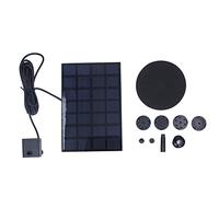 Solar Fountain Pump | 7V 2.5W Floating Fountain for Birdbath/Pond/Pool | 8 Nozzles with 190L / H Flow Rate | ABS Material, 10000 Hours Lifespan