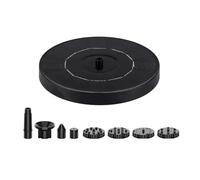 Solar Fountain Pump with Multiple Nozzles for Garden Bird Bath | Durable engineering plastic construction, eco friendly solar operation, fits for pond 13cm