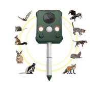 Solar Garden Anti-Pet Mice Repeller with Ultrasonic & Solar Power for ProtectionNote