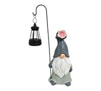 Solar Garden Gnome - Gnome Yard Decor | Resin Sculpture With Lantern