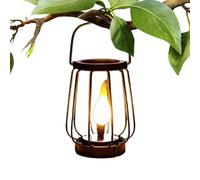 Solar Garden Lantern Iron - Waterproof Vintage Flickering Light