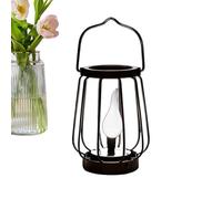 Solar Garden Lantern, Waterproof Vintage Flickering Hanging Light