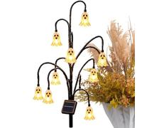 Solar Garden Light - Halloween Ghost | Lawn Yard Stake Lamp | Solar Powered Charging, Auto Dusk Illuminazione, 39 Inch Resin Stake, For Halloween Terrace Pathway Balcony Porch