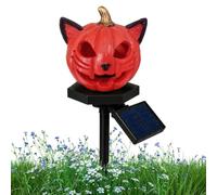 Solar Garden Lights Halloween Design Impermeabile Yard | Luci da giardino per Halloween Terrazza Pathway Esterno Prato Patio Paesaggistica Cortile nero gatto zucca