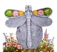 Solar Garden Statue - Dragonfly Yard Ornament, Outdoor Light Decoration