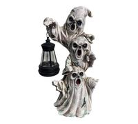 Solar Ghost Outdoor Halloween Decoration - Cute Spooky Resin Glowing Figuri
