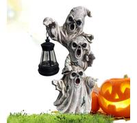Solar Ghost Pathway Lights Cute Resin Halloween Glowing Art Decoration
