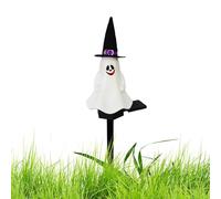 Solar Ghost Stake Lights | Halloween Solar Lights | Ghost Pathway Lights | Solar-Powered Halloween Decor, Outdoor Ghost Lights, Solar Halloween Stake Lights, Ghost Yard Lights