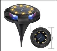 Solar Ground Lights Outdoor Decorations, 12LED Solar Garden Lights Waterproof, S