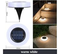 Solar Ground Lights Outdoor Decorations, 12LED Solar Garden Lights Waterproof, S