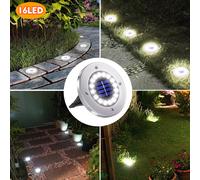 Solar Ground Lights Outdoor Decorations, 12LED Solar Garden Lights Waterproof, S