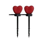 Solar Ground Plug Light Outdoor Lawn Heart Shaped Garden Light Led Landscape Valentine's Day(2pcs)[PB]