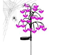 Solar Halloween Lights Outdoor - Solar Tree Stump LED Outside Stake Lights