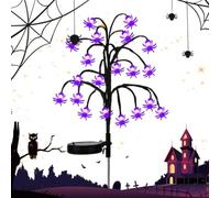 Solar Halloween Lights Outdoor - Solar Tree Stump LED Outside Stake Lights