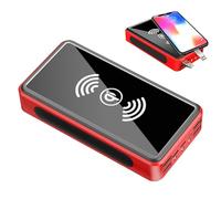 Solar-Handy-Ladegerät Powerbank,Tragbares Ladegerät | Telefon-Ladegerät, 30.000 MAh, Große Kapazität, LED-Campingleuchte Für Picknick Im Freien, Camping