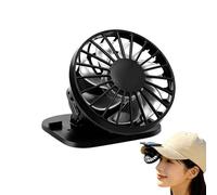 Solar Hat Clip Fan, USB Rechargeable Lightweight Hands Free Cooler, 3 Powered Personal Cooling Fan For Outdoor Camping Running Fishing Garden Yard Hiking Travel Beach Heat Relief Device