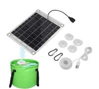Solar Humidifier Fountain | PC Single Crystal Silicon 20W 21.5x17.5cm USB Powered Mist Sprayer With 1m Cable | Solar Water Mister For Garden Plant Watering Fish Tank Landscape Fogger