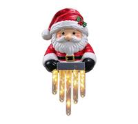 Solar Icicle Lights, Warm White Christmas Lights, Winter Glow Decoration, | Christmas Outdoor Icicle Light 22x11x8cm For Deck Balcony Fence Porch Front Yard Entryway Party