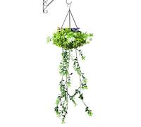 Solar Ivy Vine String Light | Artificial Plant Solar Powered LED Fairy Lamp, IP65 Waterproof Realistic Hanging Greenery Decor | Outdoor Garden Balcony Patio Fence Yard Terrace Landscape Lighting |
