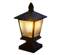 Solar Lamp Post Light 5.51x5.51x11.02 Inc Decorative Waterproof Intelligent